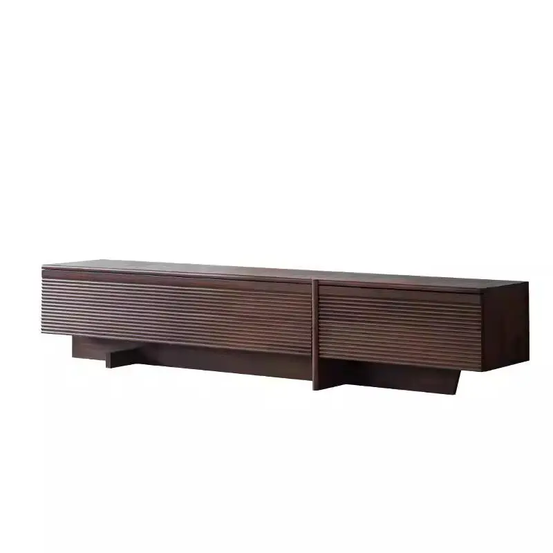 

CX solid wood TV cabinet simple modern wabi-sabi style living room home storage base cabinet