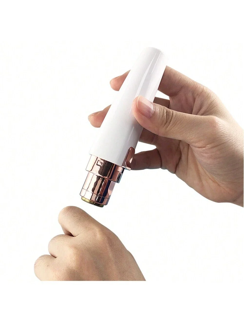 USB Rechargeable  Women's Eyebrow Trimmer & Shaver 2-In-1 Mini Epilator For Nose Hair, Eyebrows, Lips & Face