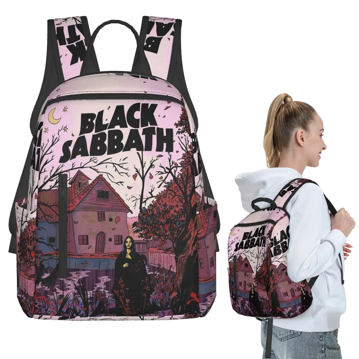 

Рюкзак Black Sabbath, студенческая сумка для книг для мальчиков и девочек, детская школьная сумка, компьютерные сумки на плечо для мужчин и женщин