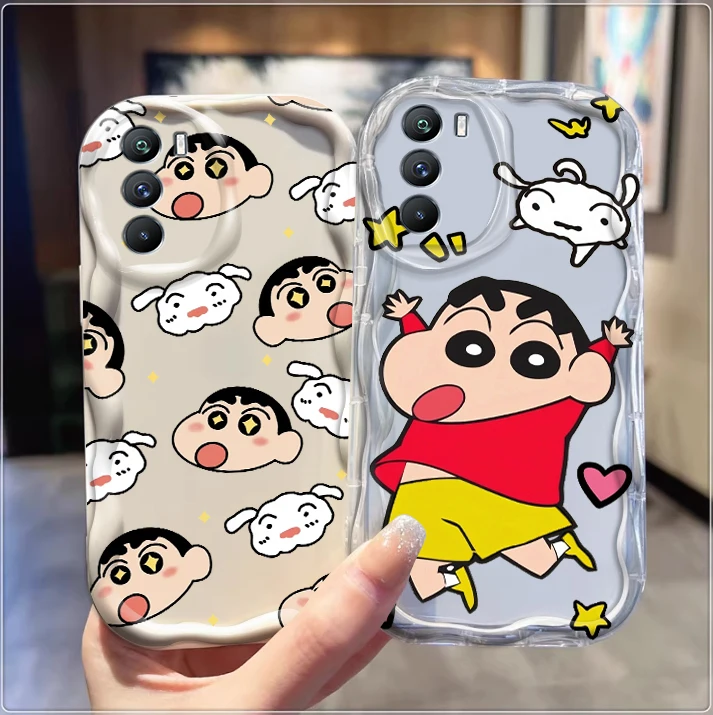 Anime C-Crayons S-Shin-chans For Xiaomi Mi 14 12 12T 11 Lite Poco M6 X6 X5 X4 X3 M3 F4 Pro GT NFC 5G Wave Oil TPU Phone Case