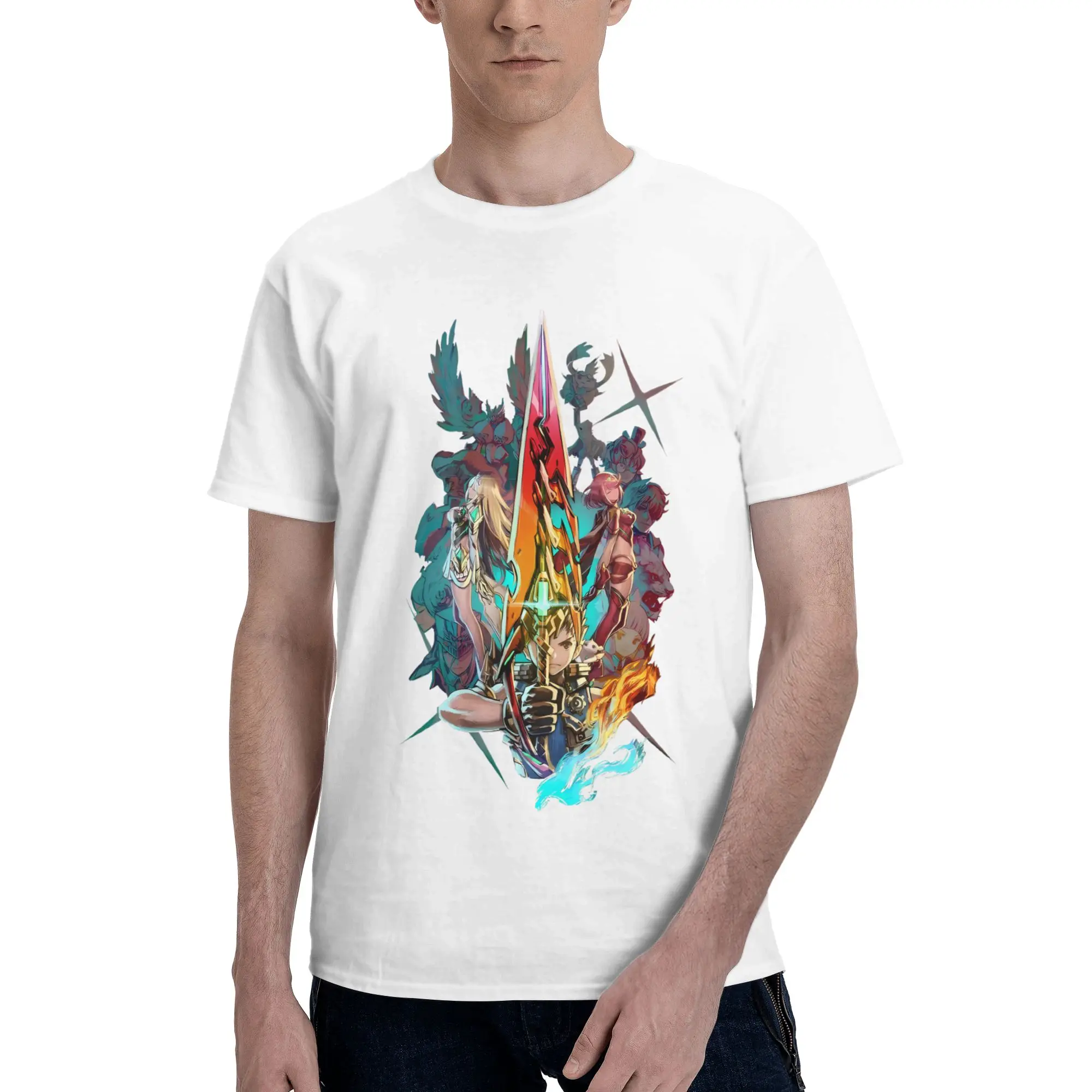 Xenoblade Chronicles Instagram Style Reversible T-shirt Casual Girlish Feeling T-shirt