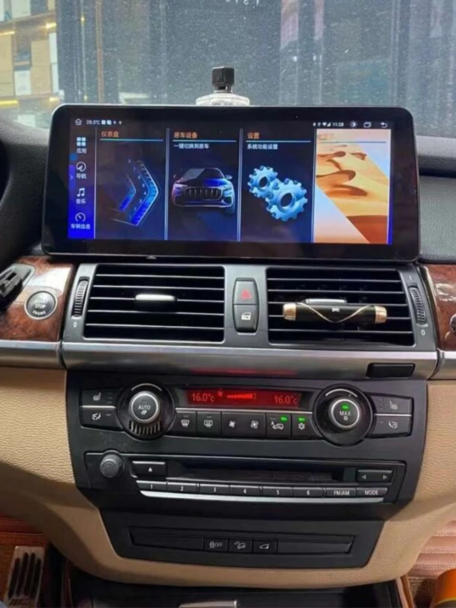 2-DIN-Autoradio für BMW 2006-2019 3 5 6 7 X1 X3 X5 GT E60 E81 E82 E87 SERIE 10,25 12,3 Zoll Android Basisrahmen-Kit Panel Mittelkonsole – Detail 7