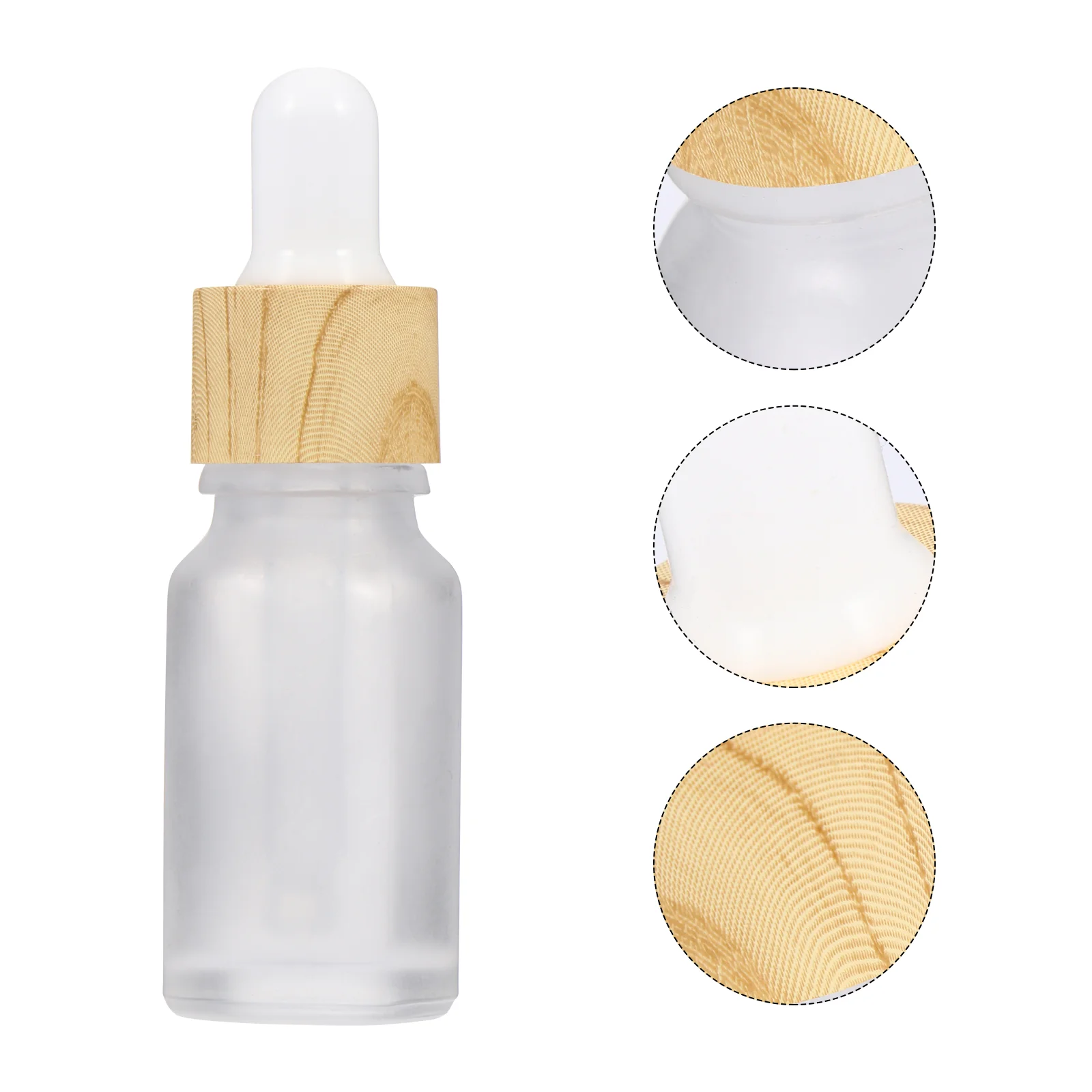 

4 Pcs Plastic Dropper Bottle Touch-safe Essential Oil Bottles Glass Travel Perfume Subpackaging Holder Portable Containers Size