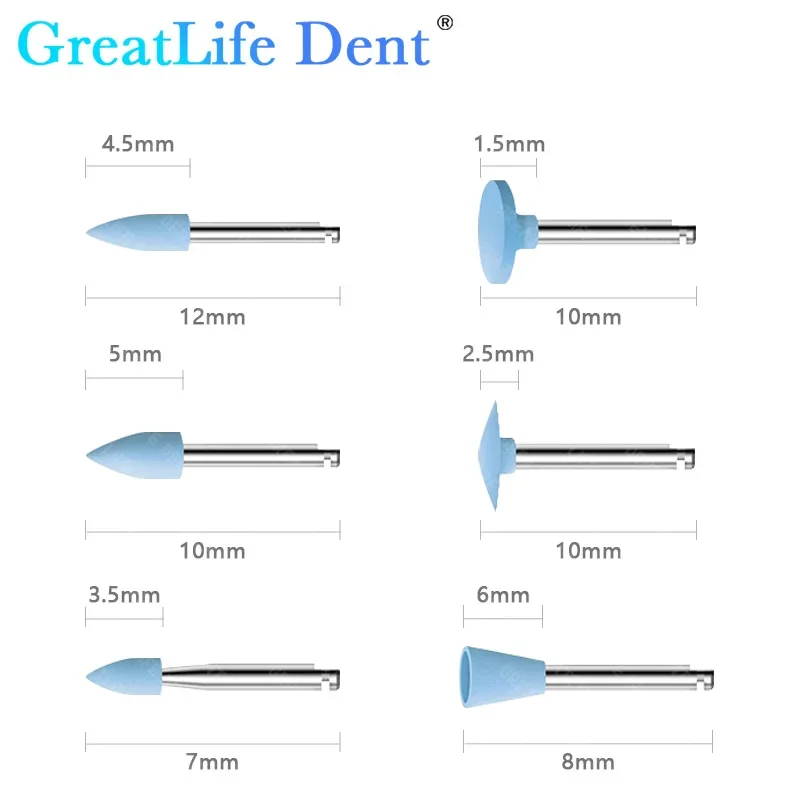 GreatLife 덴트 치과 사전 연마 연마기, 합성 천연 치아 도자기 마감 연마 재료, 거친 또는 미세