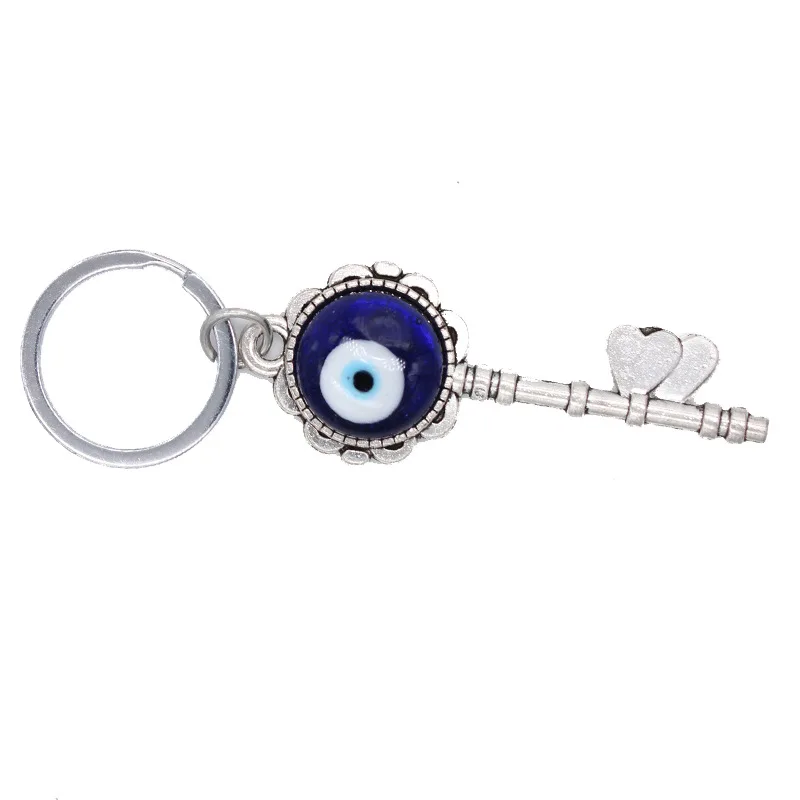 Turkish Blue Evil Eye Hanging Decor Heart Pendant Amulets Ornament Car Home Garden Keychain Protection Lucky Gift for Friends