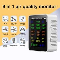 Carbon Dioxide Detector 10 In 1 High-Precision Monitor With Alarm Air Quality Tester Indoor Carbon Dioxide Meter For Home School