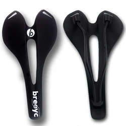 BRECYC UD Matte Colorful Full Carbon Fiber Road Bike Saddle Seat, Lightweight Cycling Parts, MTB Bike