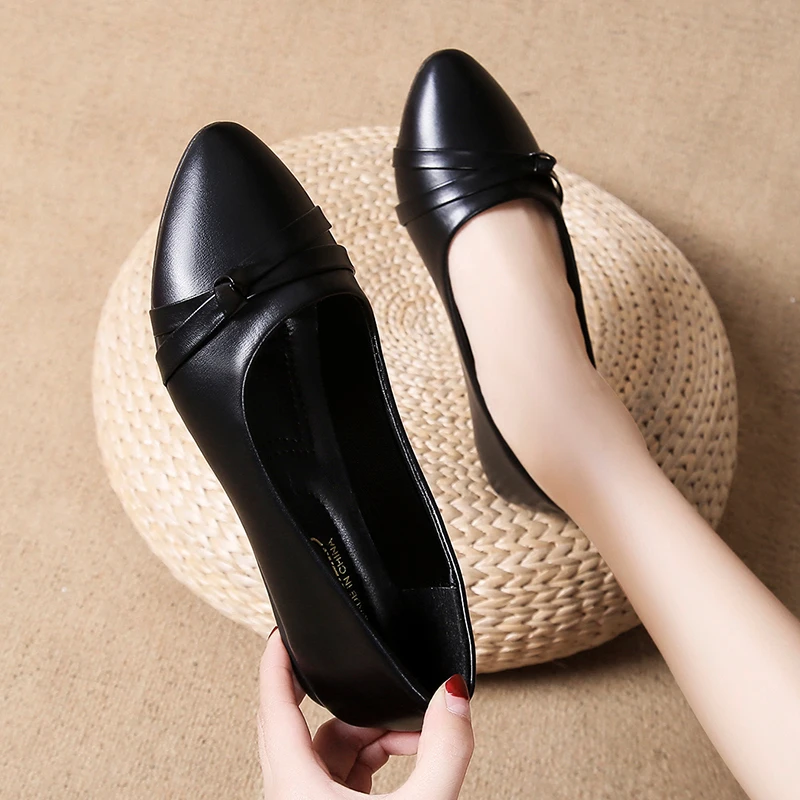 Women Shoes Casual Shoe Flats Pointed Toe Women's Shoes Moccasins Ballet Flats Flat Shoes Ballerina Loafers Size36-41