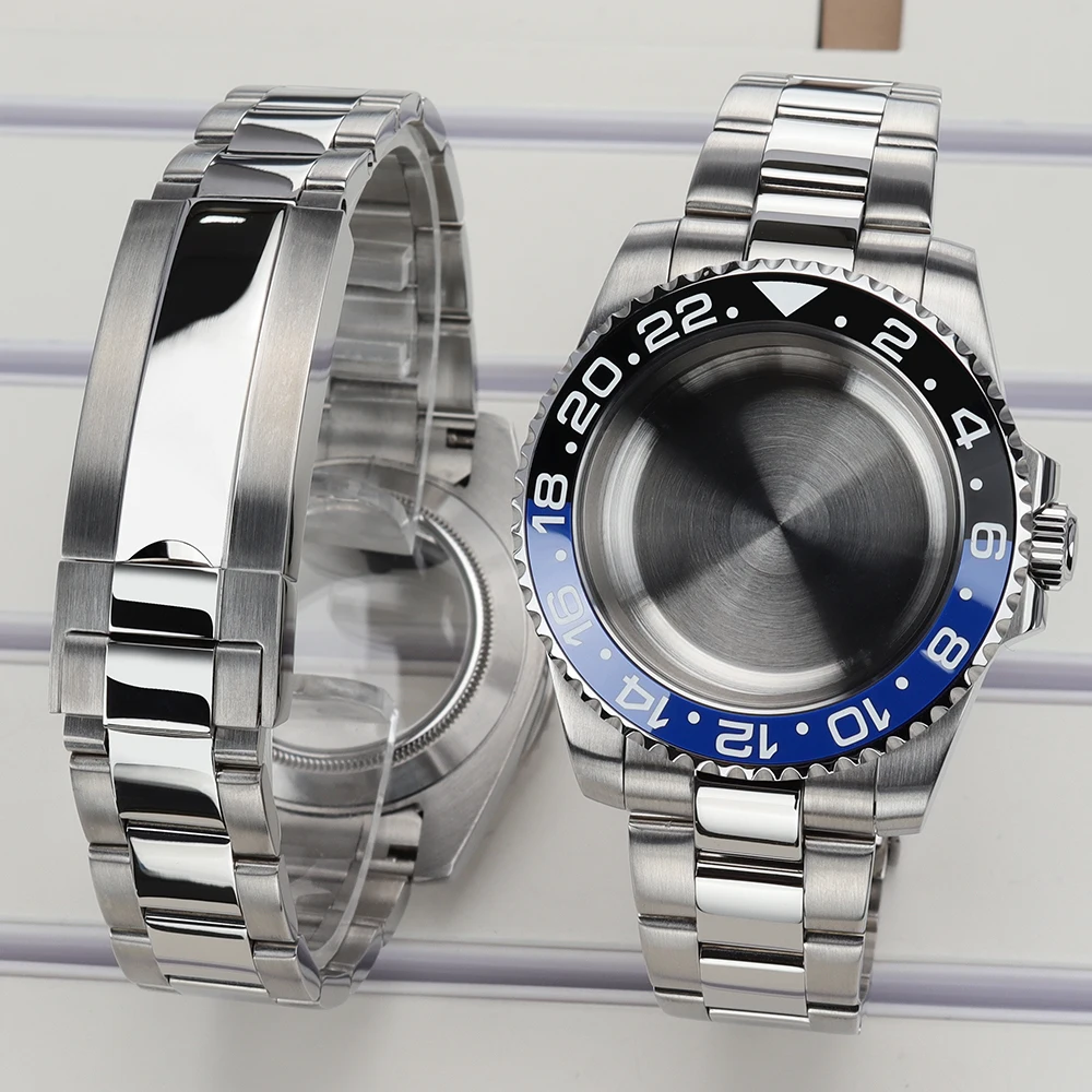 40mm-watch-case-nh35-gmt-ceramic-bezel-sapphire-for-nh35-nh36-nh34-miyota8215-dg2813-eta2824-watch-parts-slide-buckle-skx-mods