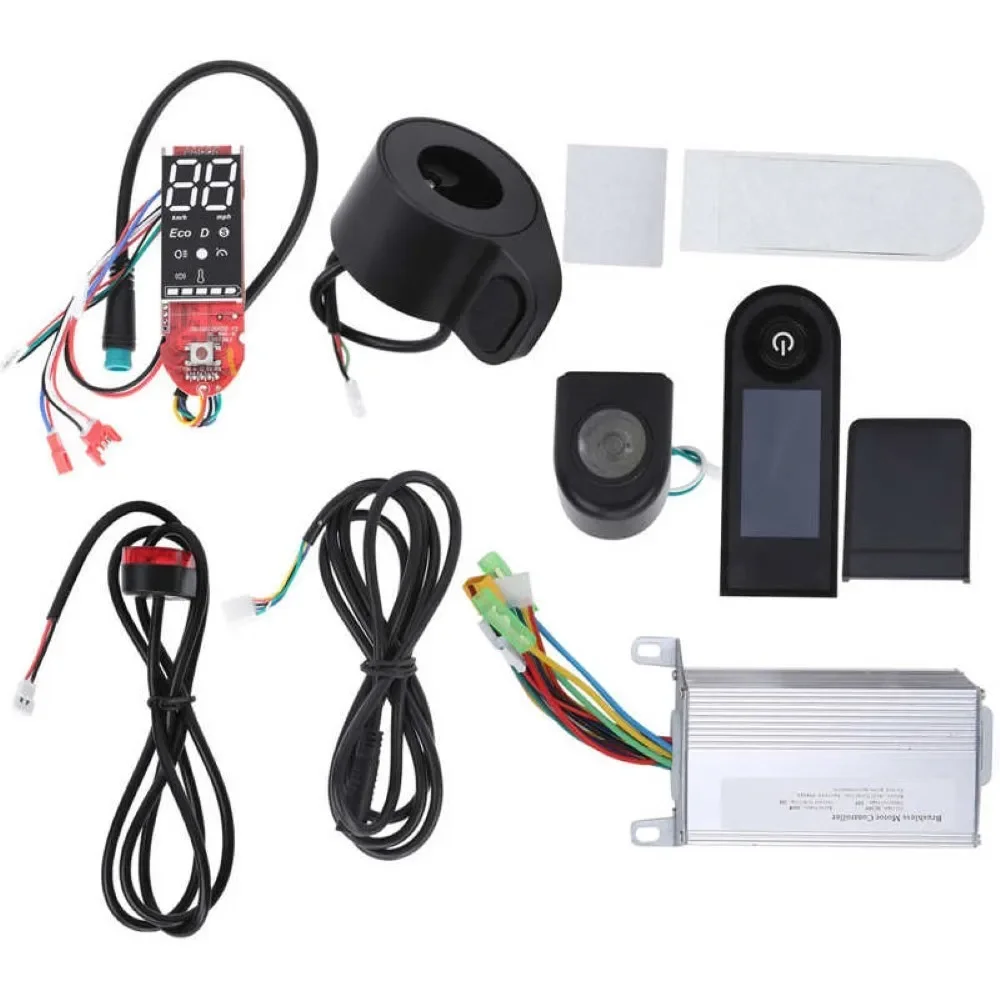 Brushless Motor Controller Kit for Xiaomi M365 Scooter - 36V Digital Display, Throttle, Tailight