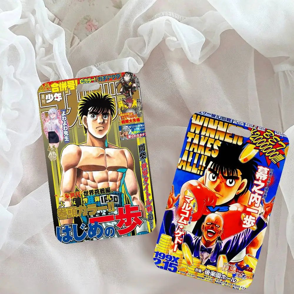 Fighting Spirit Hajime No Ippo NFC Contactless Sliding Card Sleeve For Student Cards, Bus Cards, ID Cards, And Work Permits