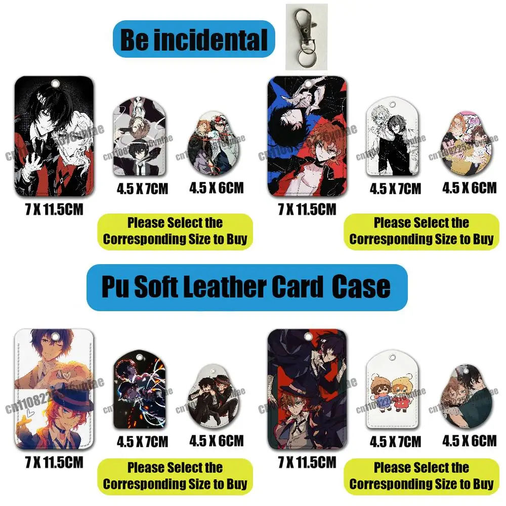 For Osamu Dazai Chuuya Nakahara Soukoku BSD Bungou Stray Dogs For AirTag Case Card Holder ID Credit Bank Access For Air Tag