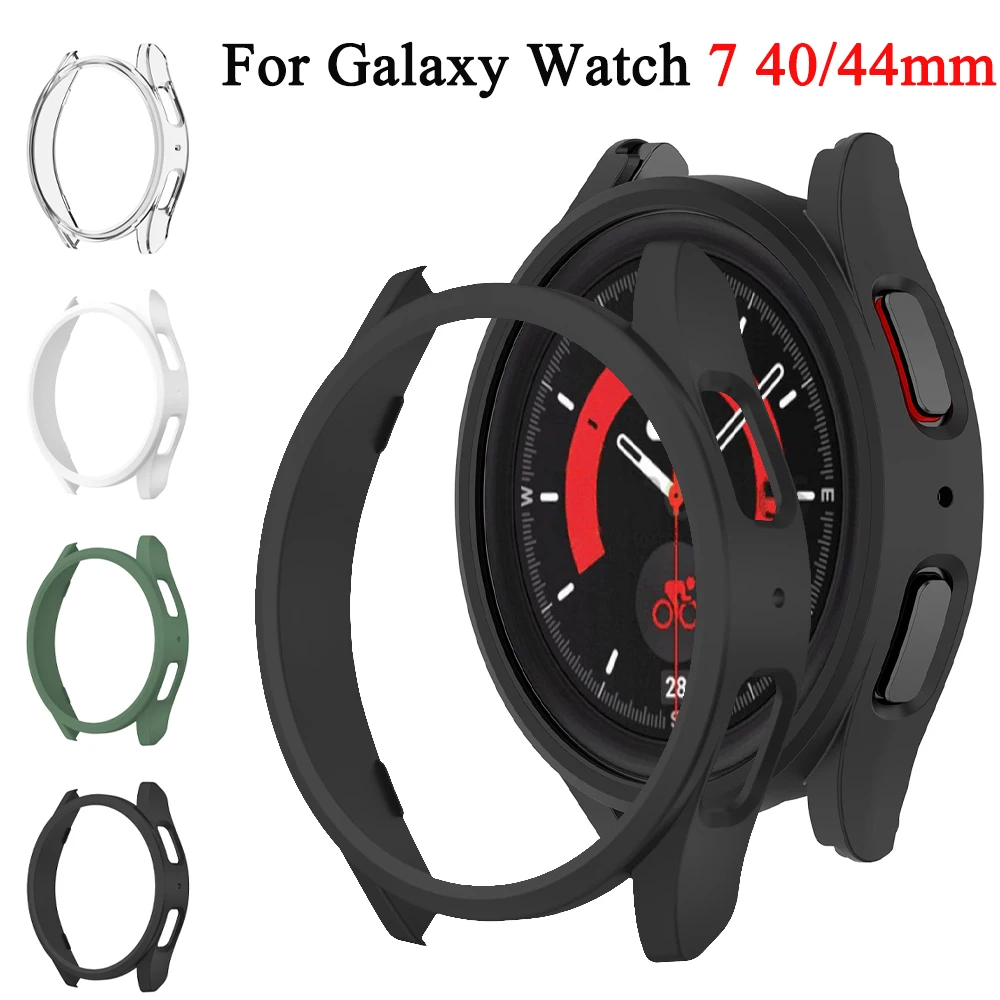 Hohles PC-Gehäuse für Samsung Galaxy Watch7 40mm 44mm, Matte Schutzhülle für Galaxy Watch 7 Smartwatch-Zubehör