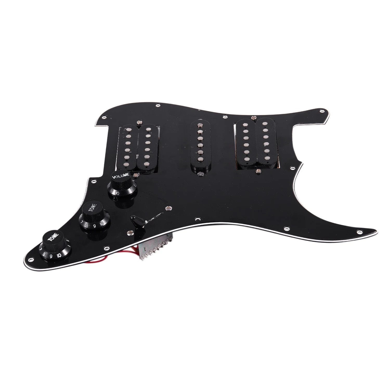 Loaded Prewired Electric Guitar Pickguard 11 Hole Hsh Pickups Pre Wired Single-Coil Humbucker Magnet Pickups image 4