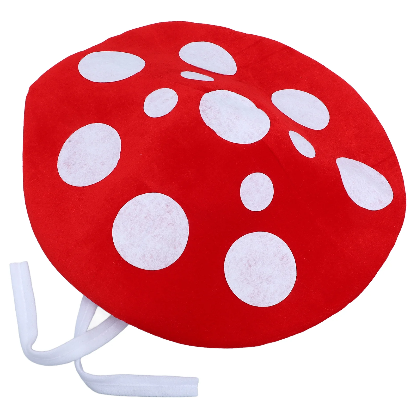 

Mushroom Hat Costume Accessory Red Non woven Fabric Warm Stylish Novelty Design Photo Props Cosplay Party Favor Carnival Cap