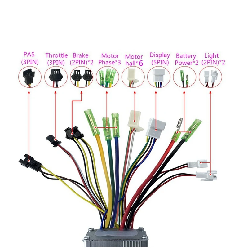 1Set Electric Bicycle Scooter Controller Ride Control Display Gear Composite Materials