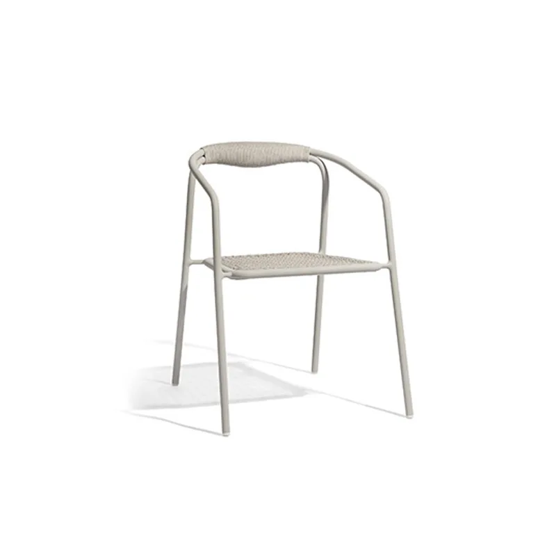 Outdoor rattan woven dining table and chairs Simple hotel Outdoor balcony Open-air leisure courtyard Villa rattan woven dining f
