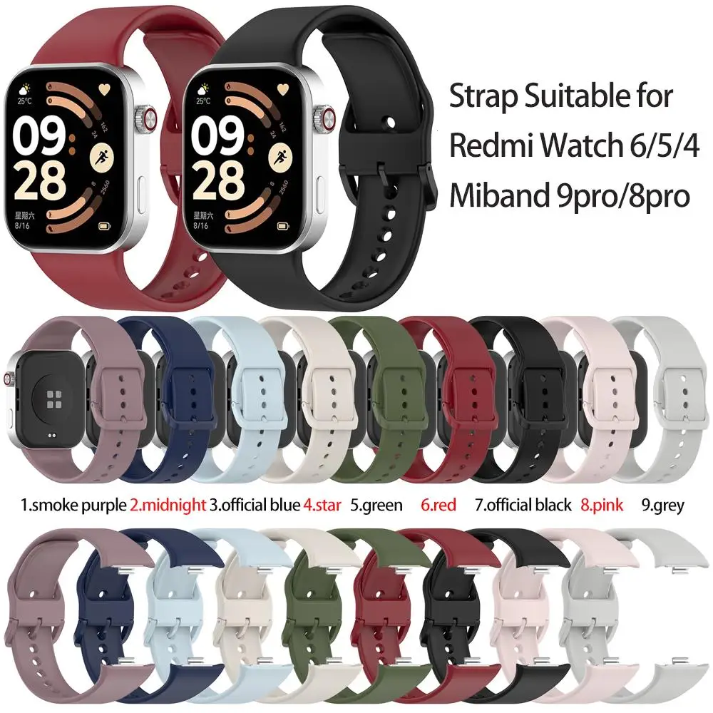 Original strap for Redmi Watch 6 band 5 4 Sports Breathable Comfotable waterproof Brecelet Correa for Miband xiaomi 9 8 pro 9pro