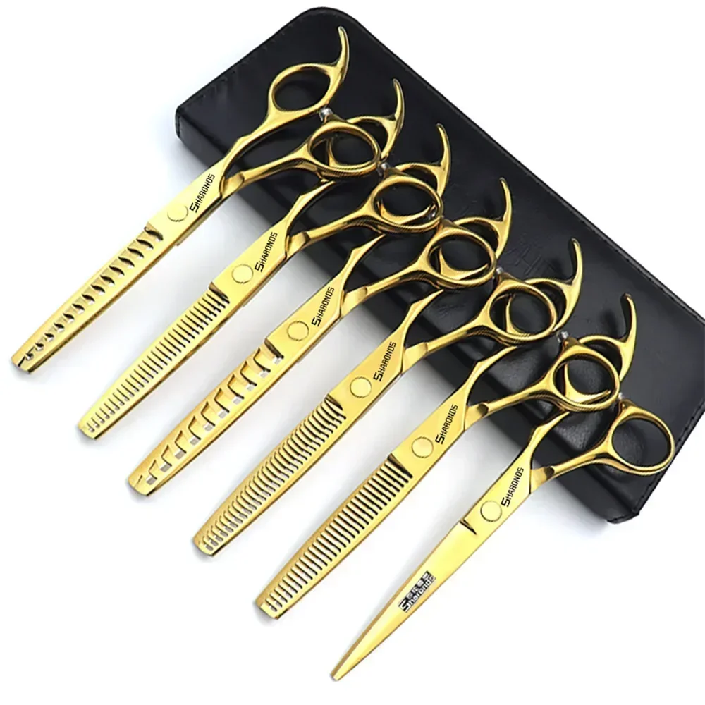 

Professional Pet Grooming Scissors, Hair Cutting Tools, 6 Inch Specialized Clippers, Hairdressers Dedicated Shears