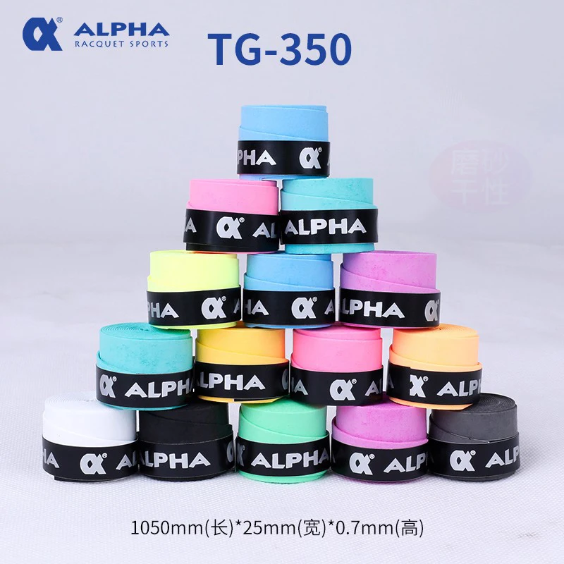 Alpha 30pcs/lot Tennis Racket Overgrips 0.7mm PU Soft Dry Grip Sweat Sweatband Dryness Badminton Racket Tape TG-350