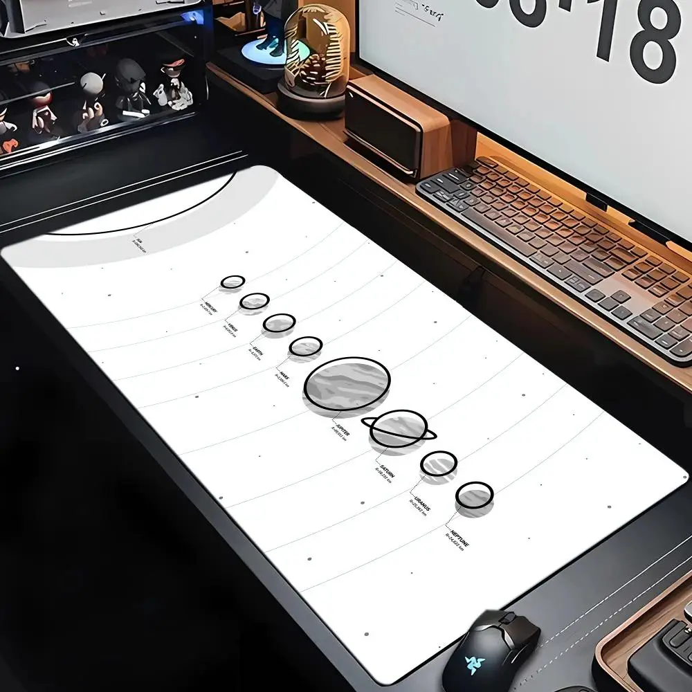 

Universe Space Solar System Planet Mouse Pad Gaming Non-slip MousePad XXL Large Rubber Table Mats Office Keyboard Long Desk Mat