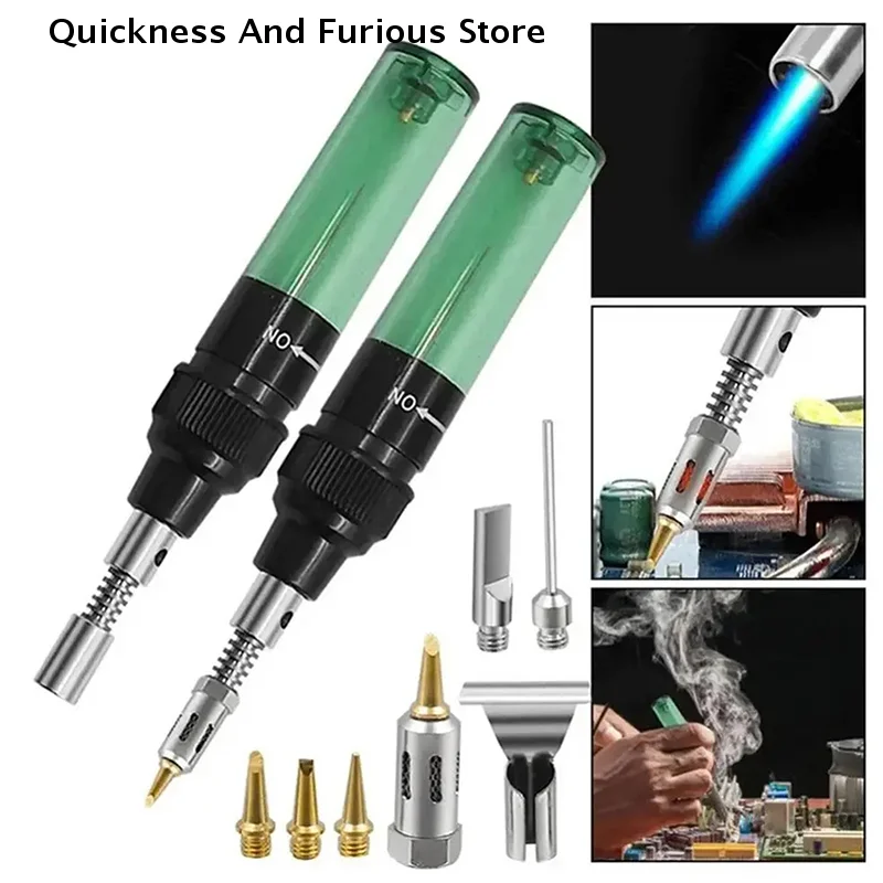 【TO】Universal 1300 Celsius Butane Portable Soldering Iron Kit Welding Pen Burner Blow Torch Gas Soldering Iron Cordless Tool