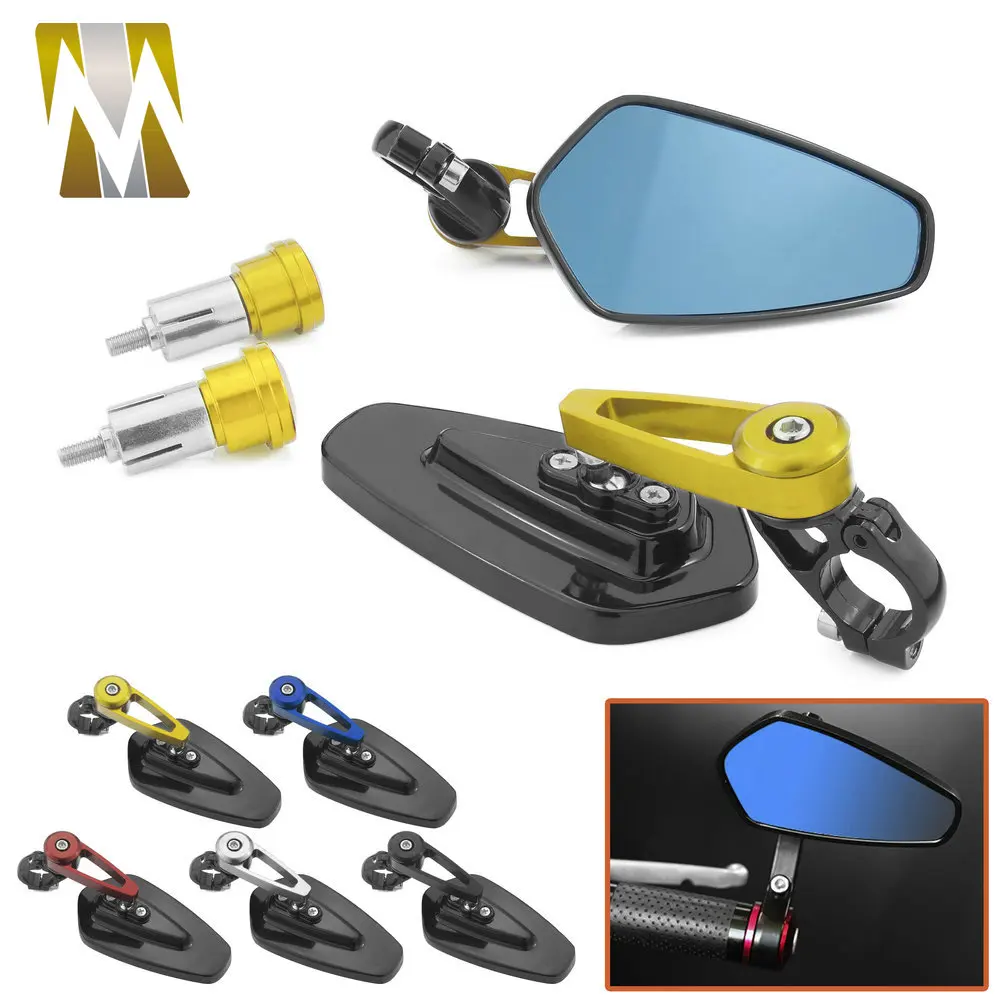 

7/8"22mm Motorcycle Handlebar End Mirror For Yamaha MT07 MT09 MT10 R6 R1 FZ1/FZS1000 FZ6 FZ6R TMAX530 TMAX500 Bar End Mirror