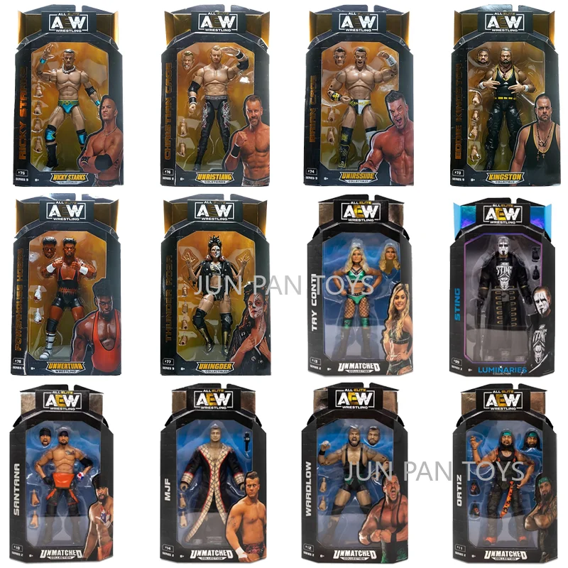 Figura de acción original de AEW All Elite Wrestling, serie Unrivaled/Unmatched, serie 6, altamente articulada, modelo coleccionable de luchador