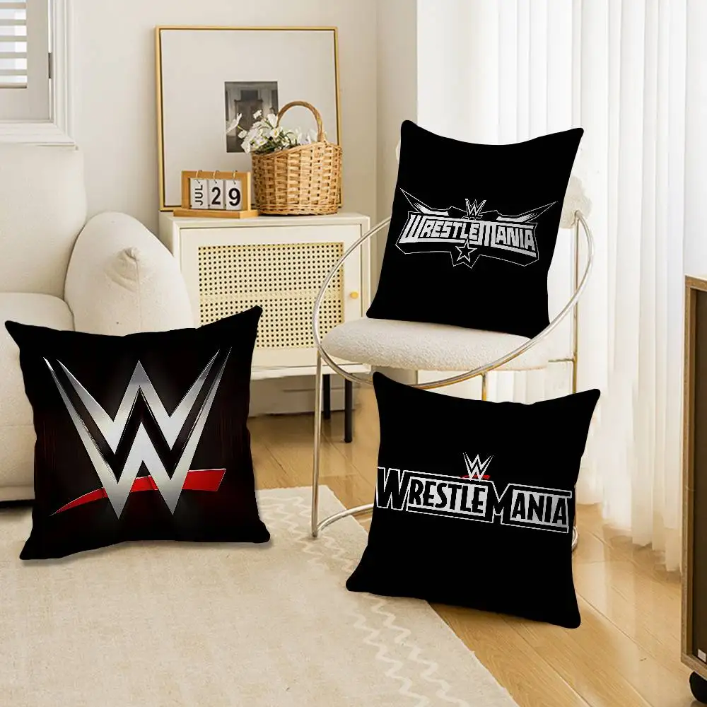 

WWE WrestleMania Cushion Cover Pillow Cover Decor Pillowcase Printed Cushion Case For Couch