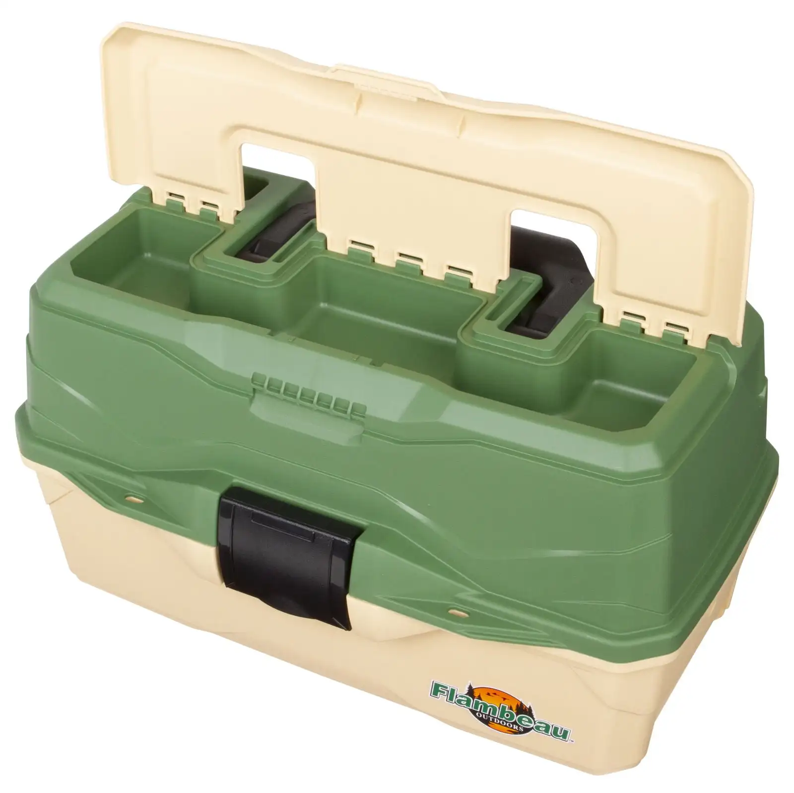 Outdoors Fishing Tackle Box and Bait Storage Kit Two Tray