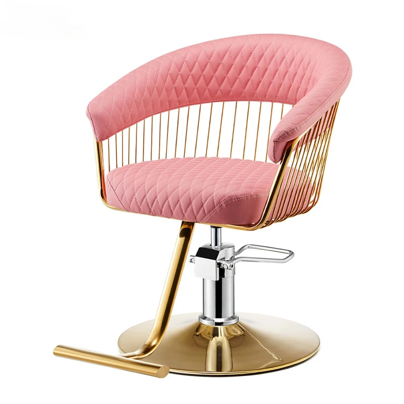 

Hair Salon Spa Equipment Pink Make Up Chair Professional Barber Chairs