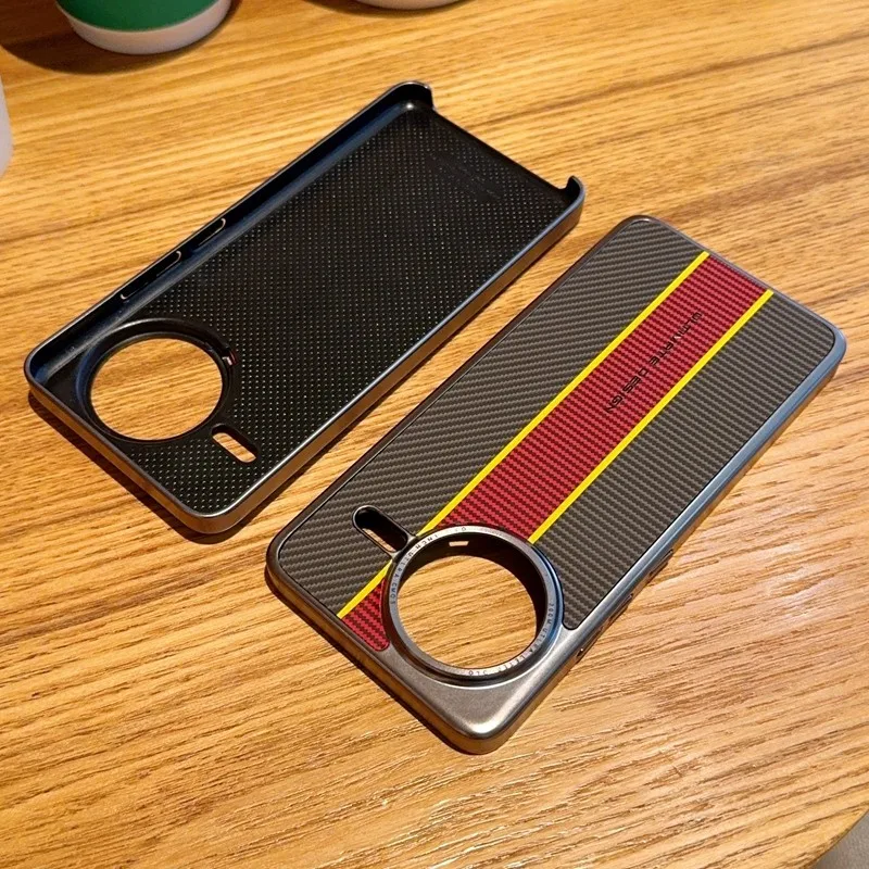 

For Xiaomi POCO F7 Pro ,F7 Ultra Case ELVEV Fiber Pattern Hard PC Electroplating Back Phone Cover