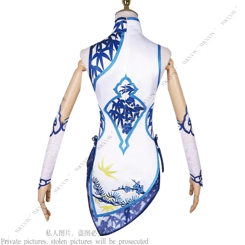 

qq 123Yoto Hime Game NARAKA: BLADEPOINT Костюм Обувь для косплея с принтом Cheongsam Ominous Blade Greenbranch Porcelain Halloween Par