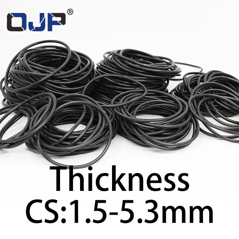 O-ring thickness 1.5/5.3mm CS NBR Nitrile sealing temperature resistant gasket rubber ring complete in specifications