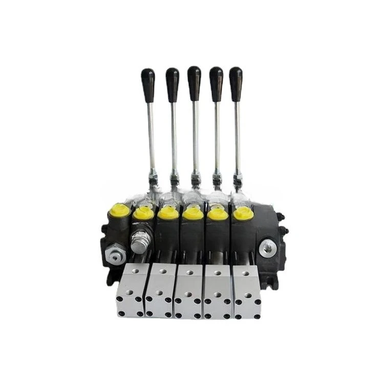 

DCV60-5 Combination Air Control Valve Garbage Truck Hydraulic Distributor Multi Way Valve Forklift Traction