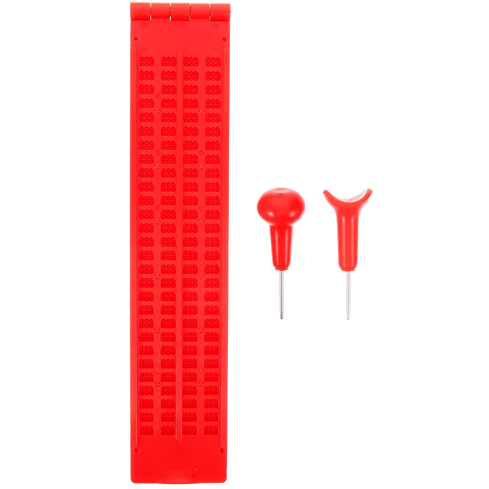 1Set Sturdy Plastic Braille with Stylus for Blind People Portable Braille Writing Board Practice Reading Learning Kit