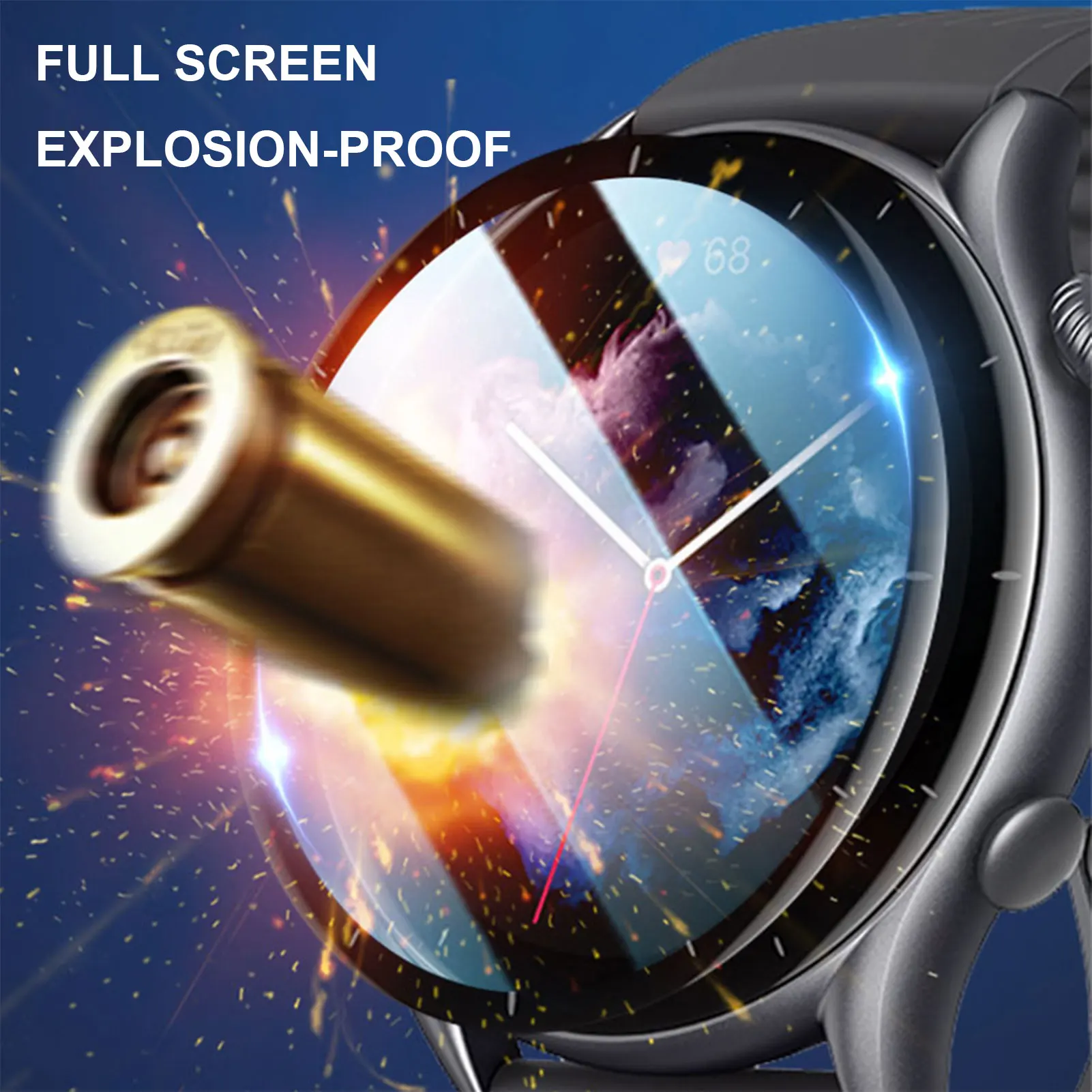 Изогнутая 3D защитная пленка на весь экран для смарт-часов Huami Amazfit GTR 3/3 Pro, мягкая Гидрогелевая пленка, защита для часов Huami