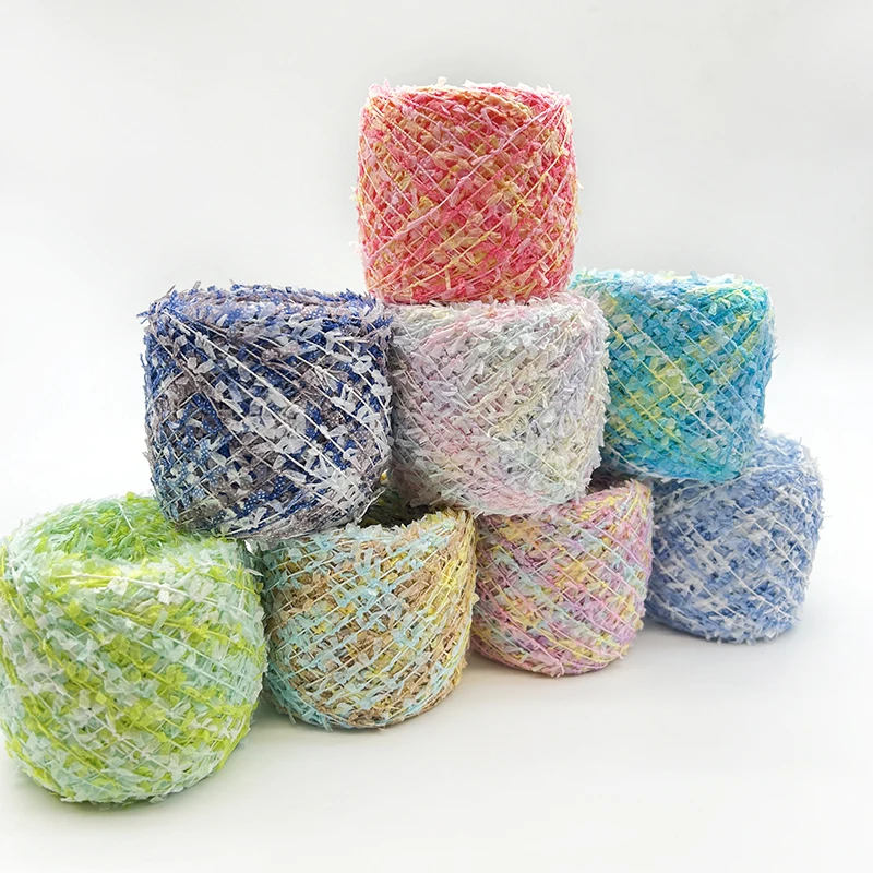Yomdid 50 G/stk Gradiënt Polyester Breigaren Kleurrijke Vlinder Papier Garen Kleding Hoed Sjaals Diy Decor Draad Gehaakt Garen