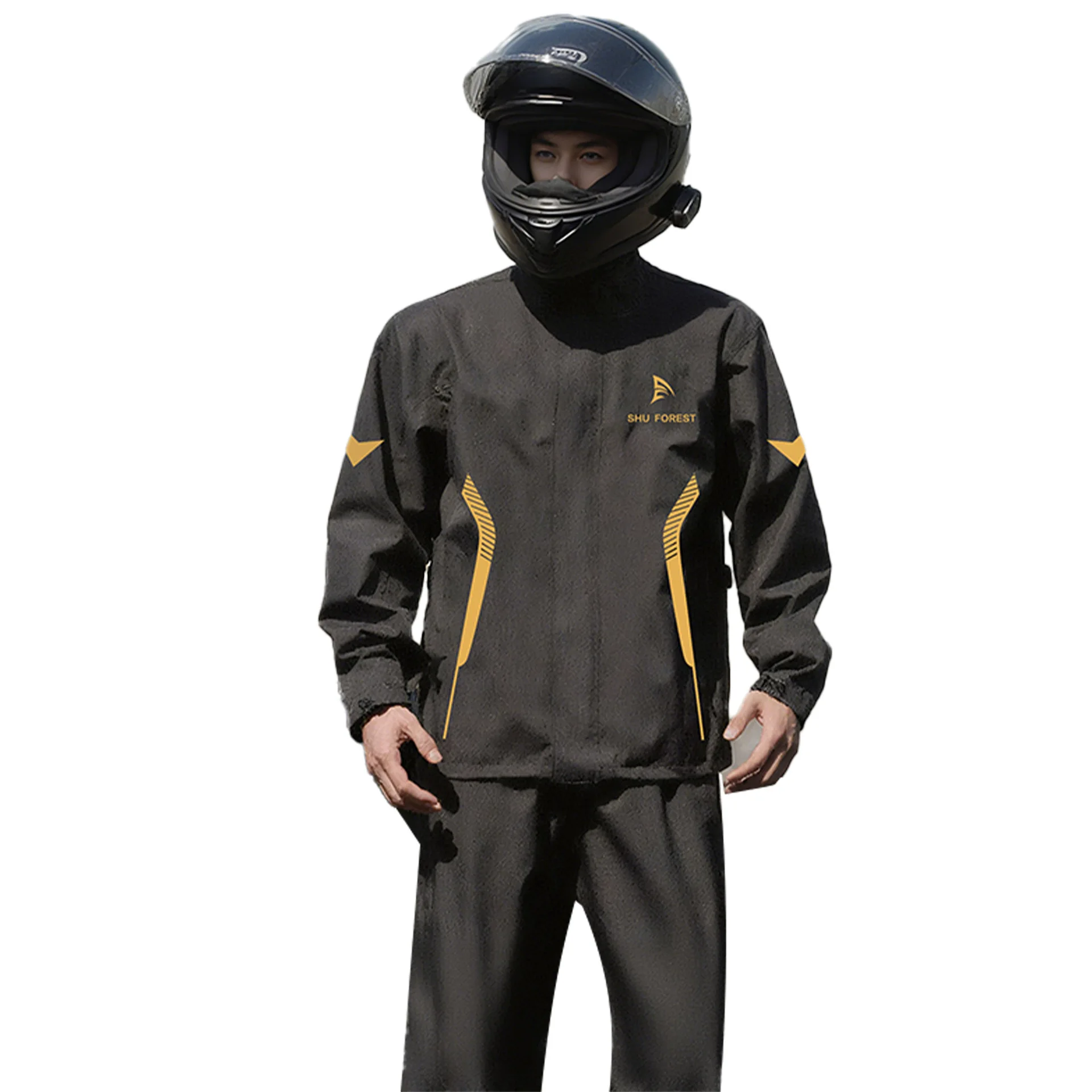 AliExpress Motorcycle Outdoor Cycling Raincoat Split Cycling Motorcycle Suit Full Body Rainproof Adult Wear Rider Protection Raincoat Suit