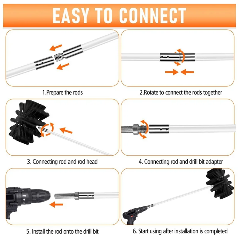 

T99C-Chimney Kits, Dryer Vent Cleaning Kits, Chimney Sweeps And Chimney Cleaning Kits, Duct Brush Cleaning Brush