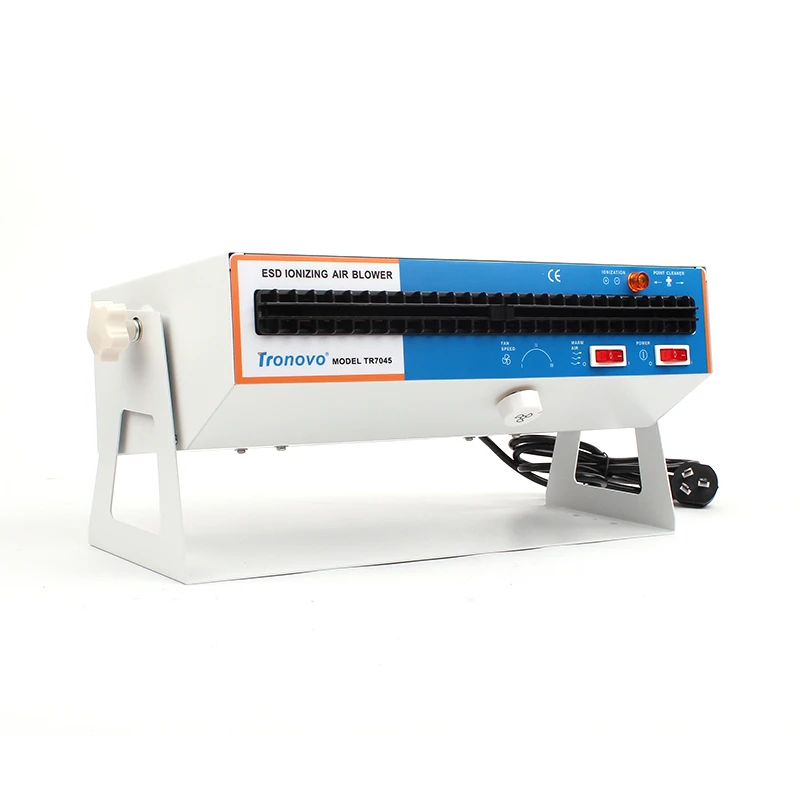 مزيل ثابت منفاخ الهواء المؤين الأفقي مزيل كهرباء