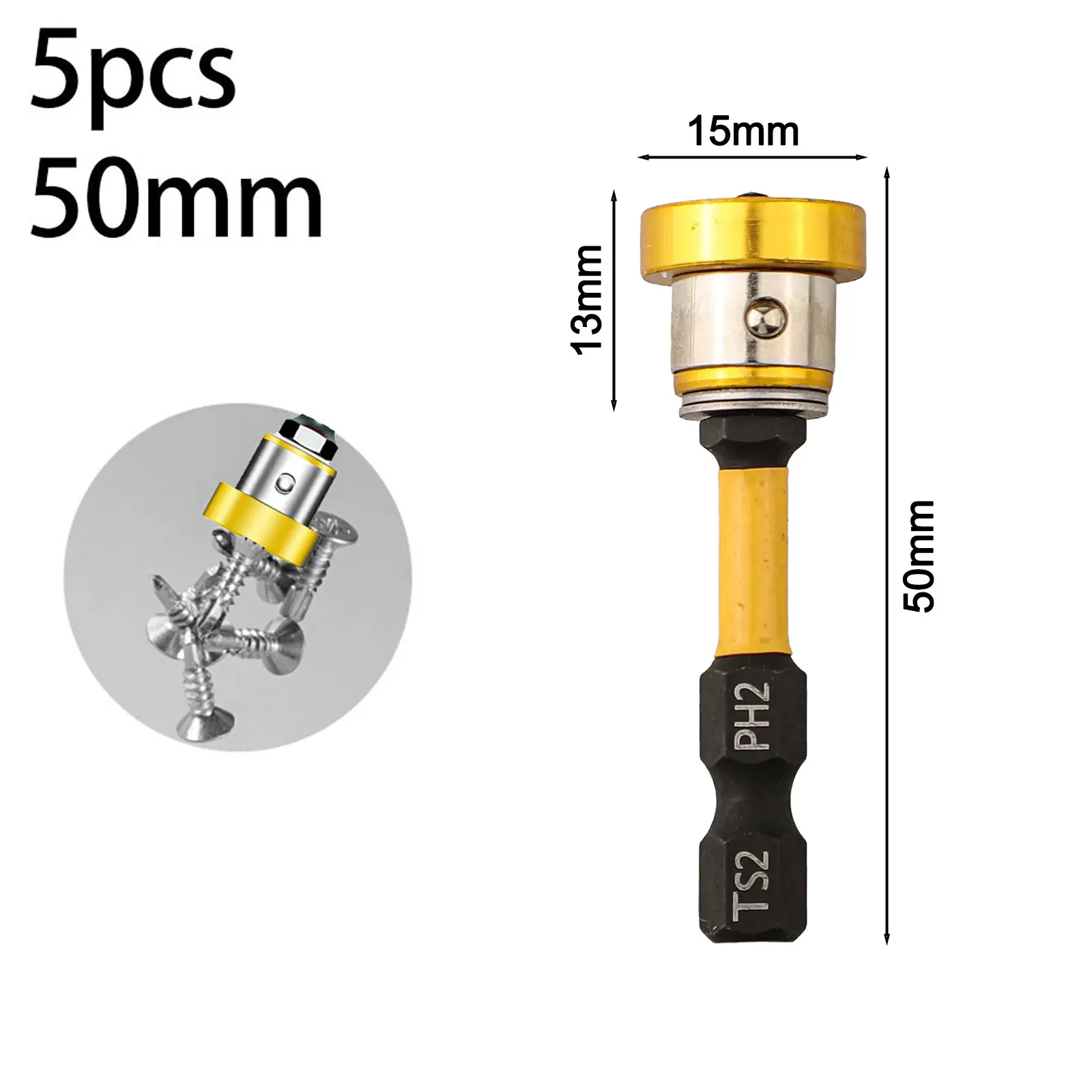 5pcs 50mm מיקום מברג מעט צווארון gypsum לוח gypsum מגנטי מגב משושה מגנטי