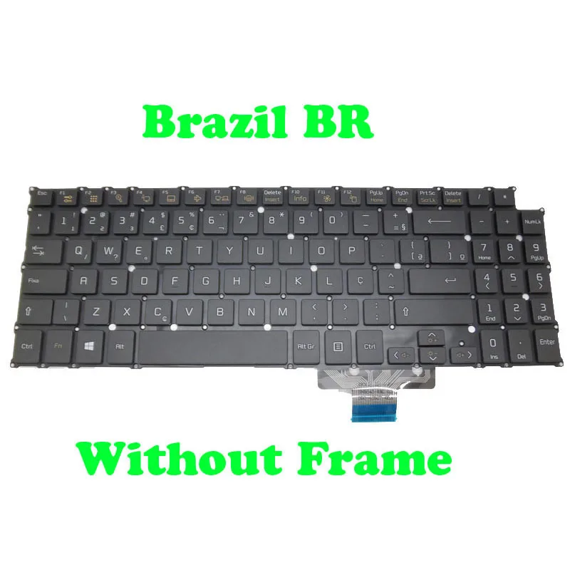 Black White US BR KR Keyboard For LG 15Z950 15Z950-G.AT70K GT30K GT54K GT5GK GT70K MF56L English Korean Brazilian No Frame New