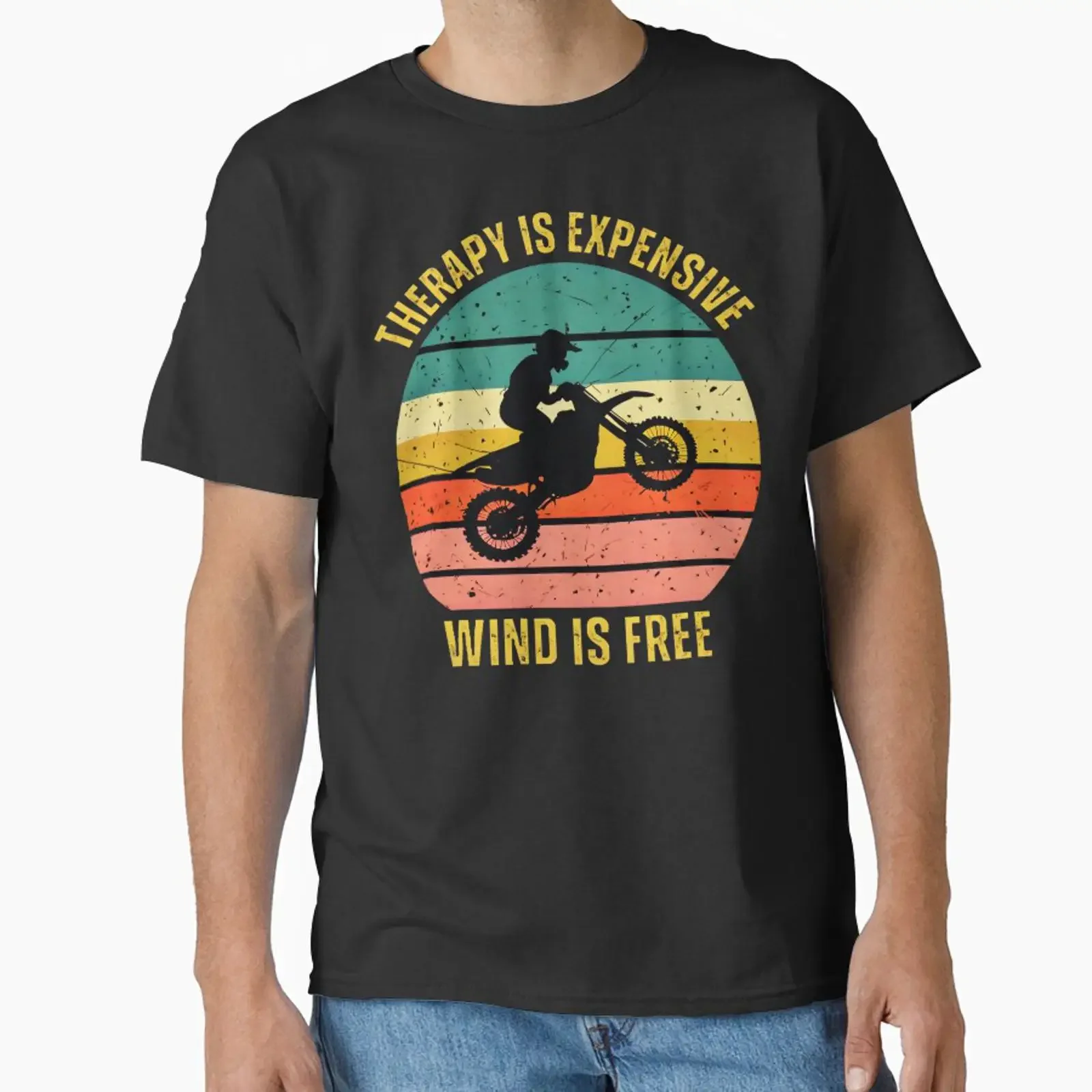 Therapy Is Expensive Wind Free Classic T Shirt vintage Washed designer clothes Unisex Stretched streetwear Stylish Soft