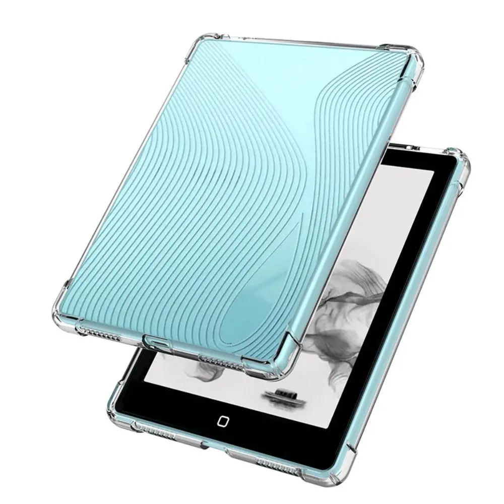 6-7 inch eReader Case Airbag Corner TPU e-Book Back Cover Shockproof Transparent for Hanvon Clear 7/6/6Plus/6Pro