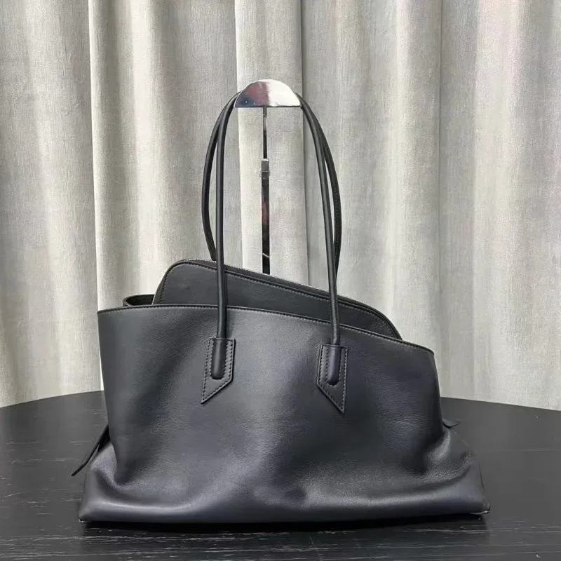 

Роскошная дизайнерская сумка на плечо унисекс, креативный многослойный пригородный портфель с геометрическим рисунком, большая вместительная плиссированная новинка, деловые сумки