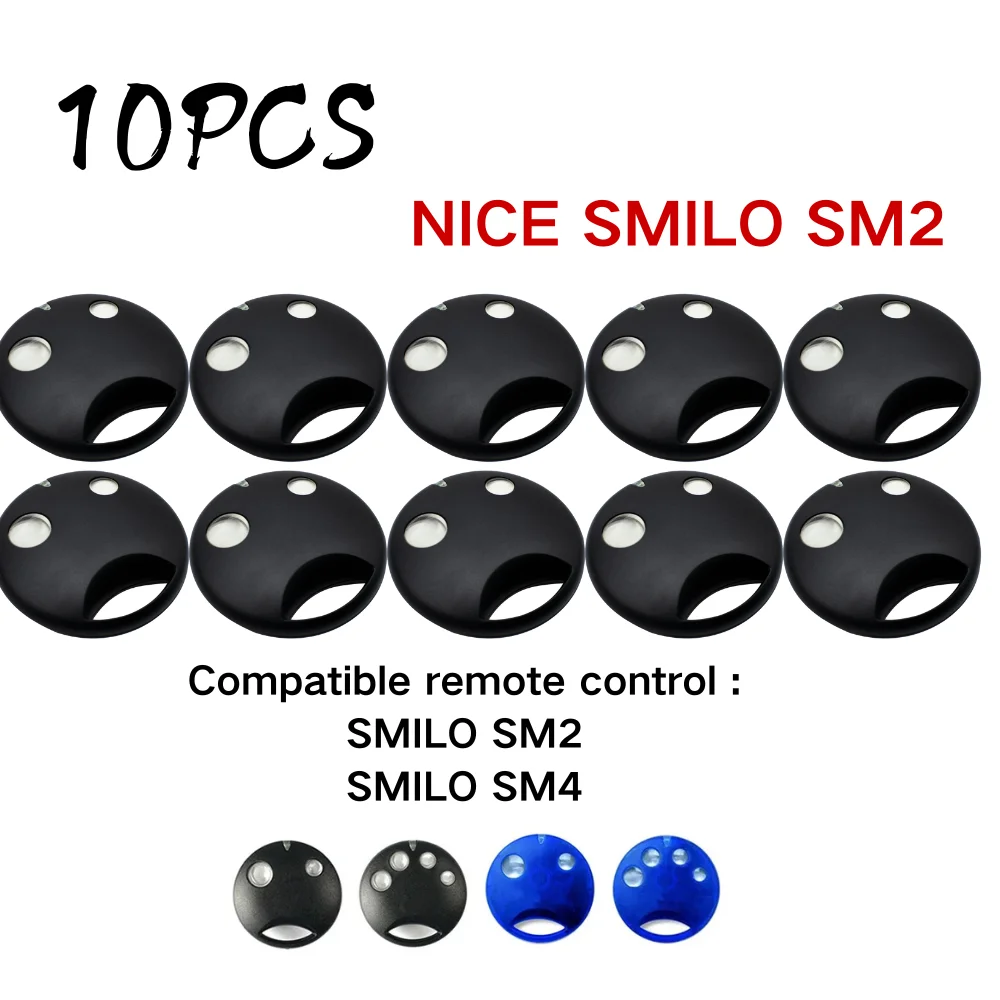 NICE SMILO SM2 SM4 원격 제어 433.92MHz 롤링 코드 SMXI SMX2R SMX2 SMXIS OXI OX2 수신기 차고 문/게이트 컨트롤러