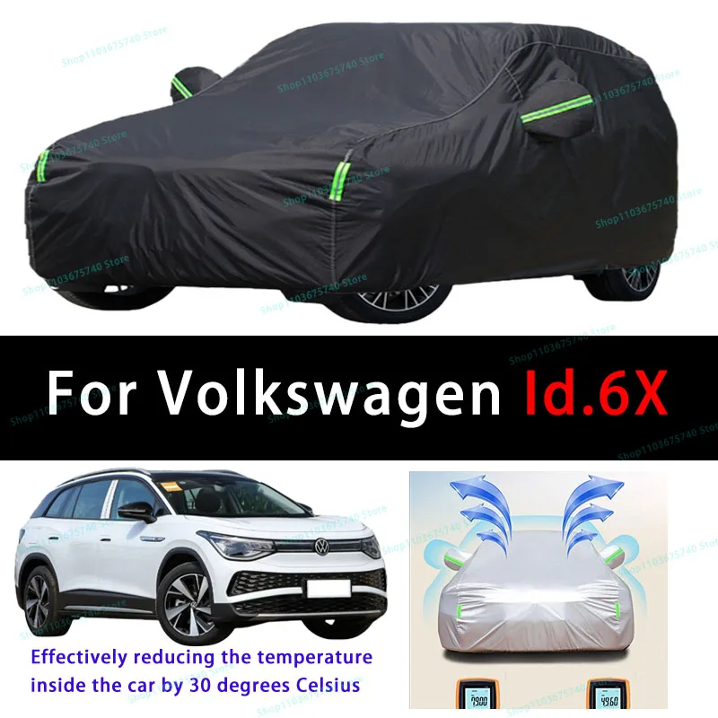 

For Volkswagen Id.6X Summer Full Car Covers Outdoor Sun uv Protection Dust Cooling Protective Auto Protective Cover