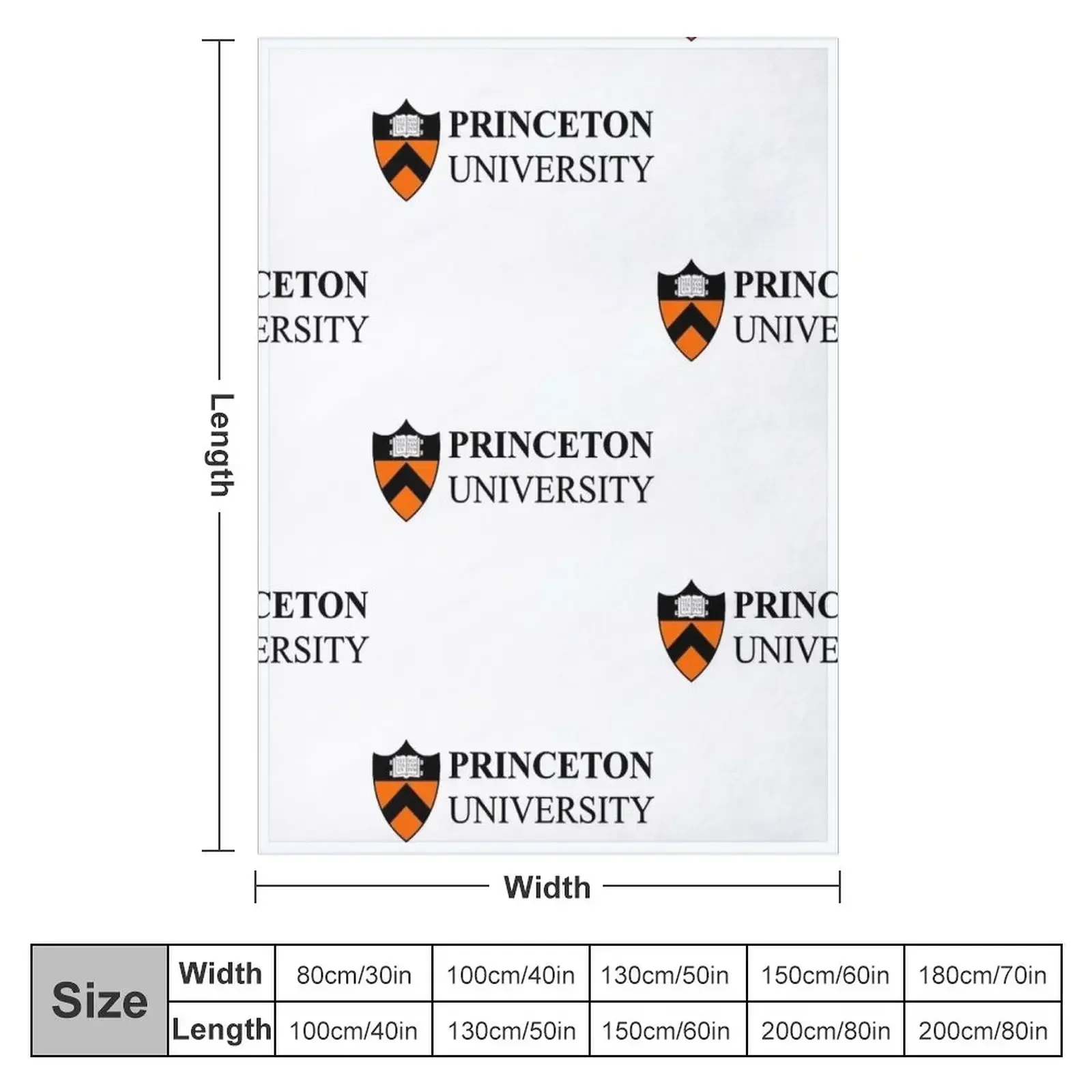 Princeton University Logo Throw Blanket Soft Big manga Blankets