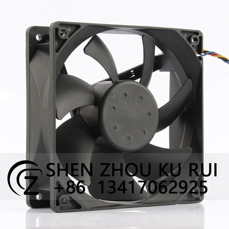 Case Cooling Fan for Foxconn PV123812DSPF01 DC12V 0.9A EC AC 120X120X38MM 12038 12CM DELL Connector Industrial Centrifugal